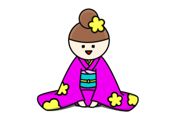 着物　女性　ピンク　アイキャッチ